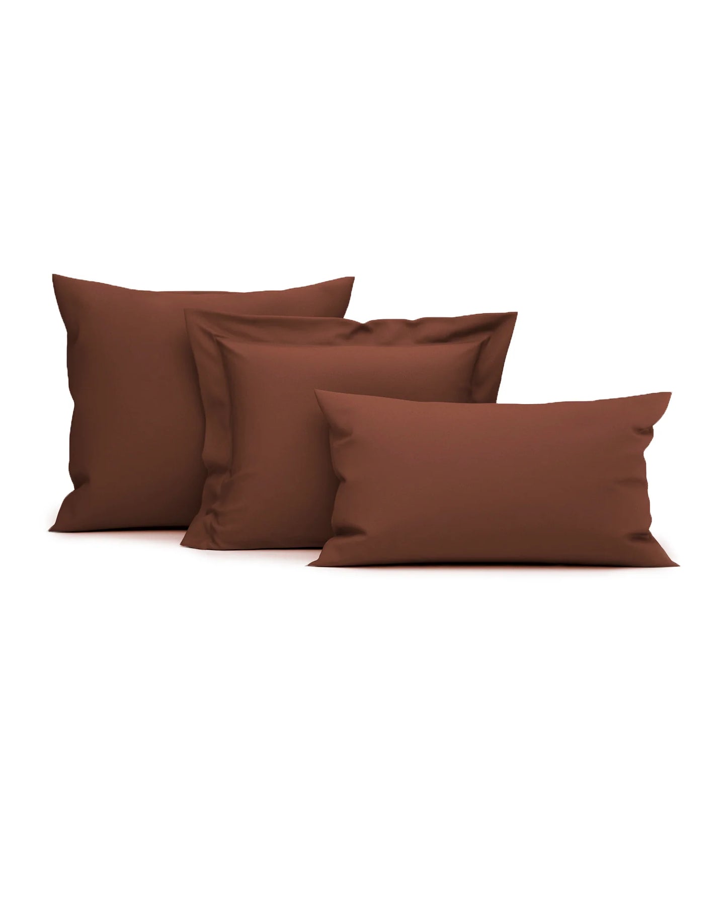 Brown Pillow Case - 100% Cotton Satin