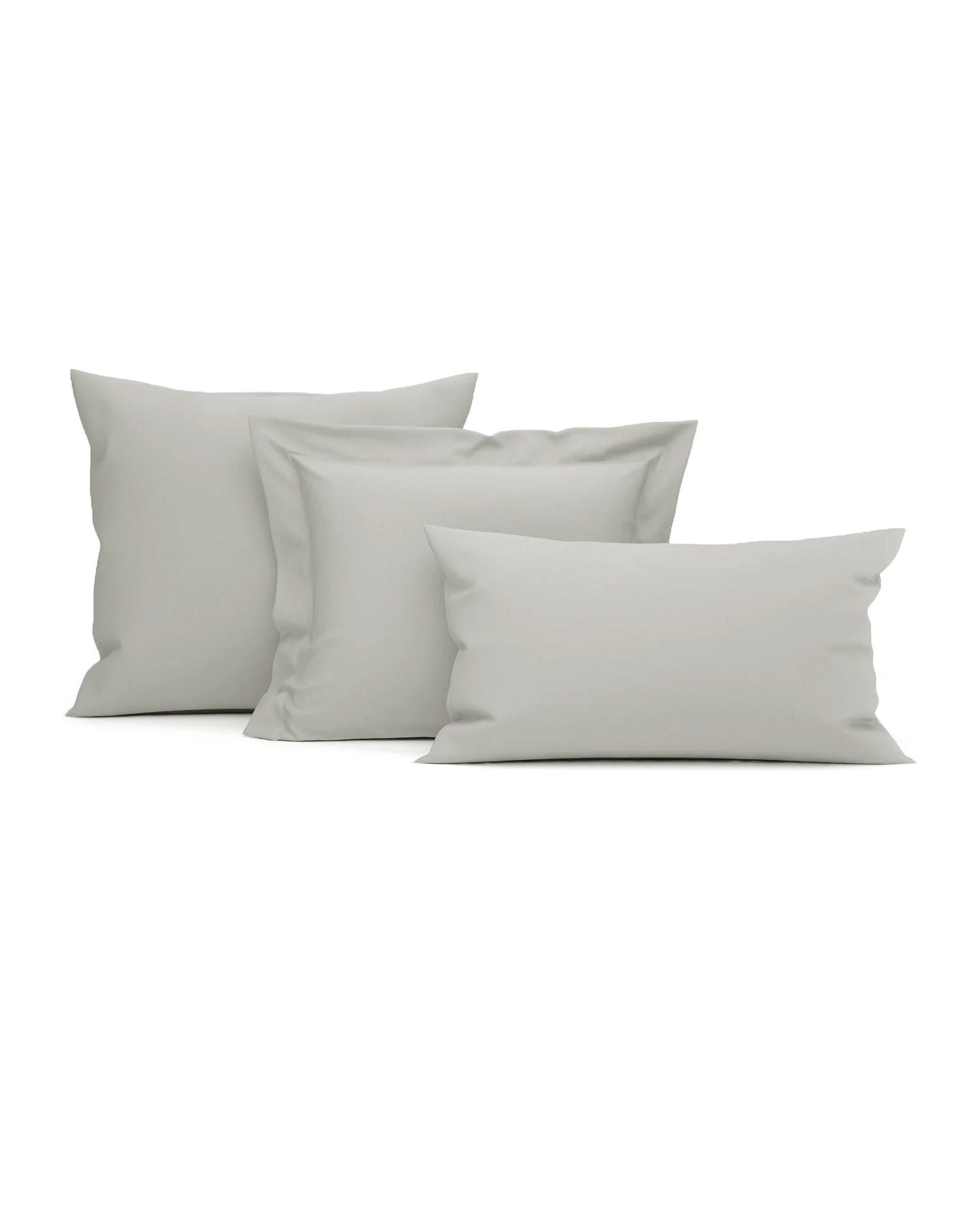 Cloud Grey Pillow Case - 100% Cotton Satin