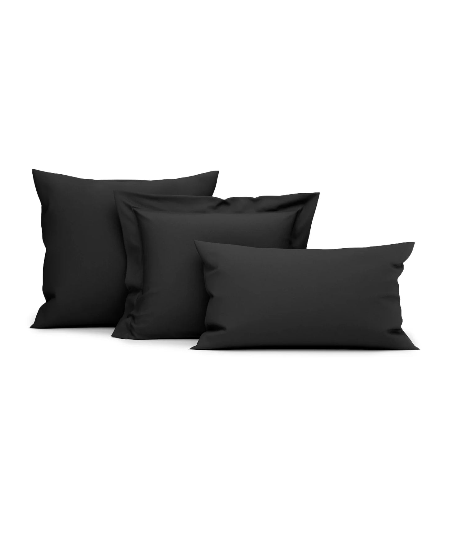 Black Pillow Case - 100% Cotton Satin