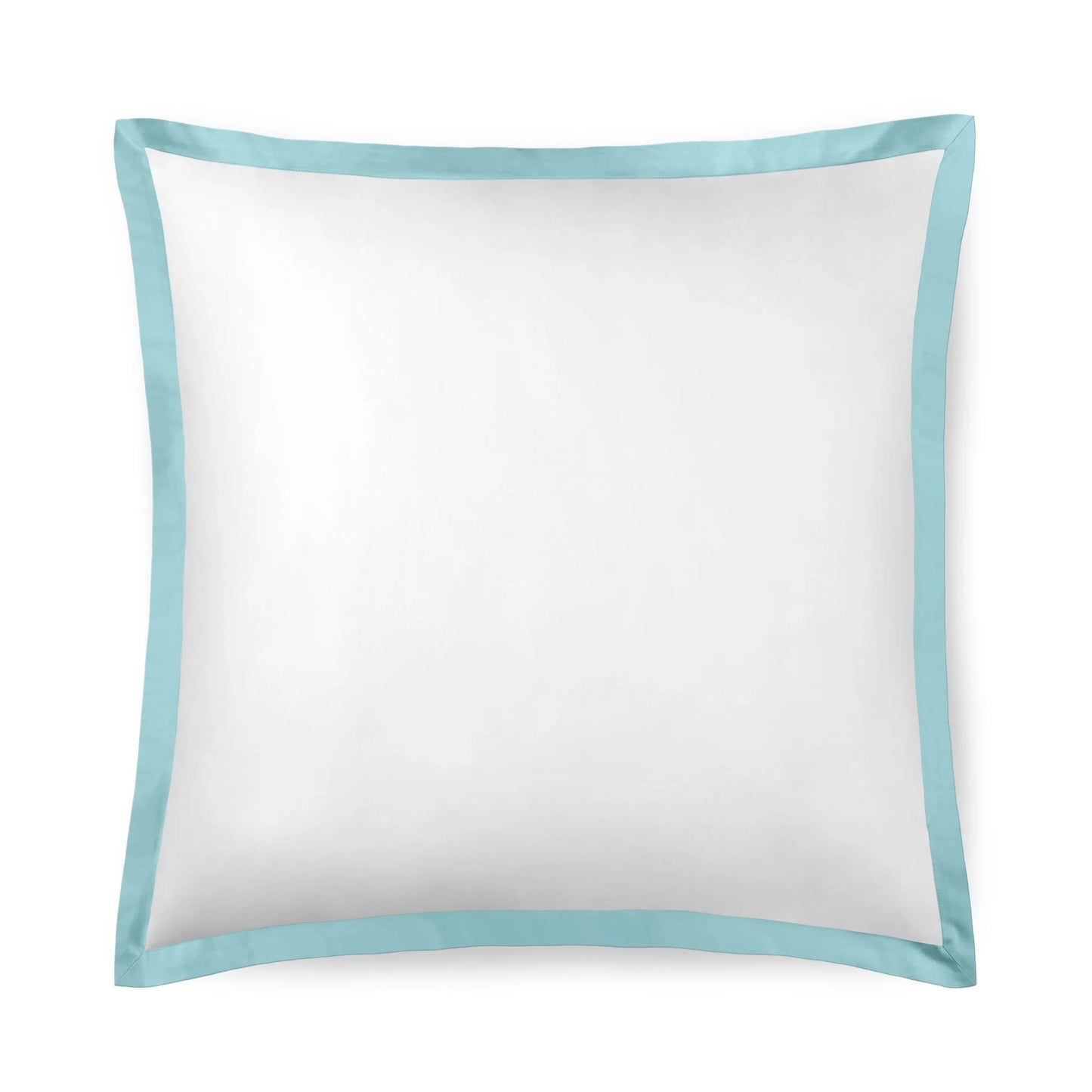 Noir Ice Blue Line Satin Euro Sham Pair