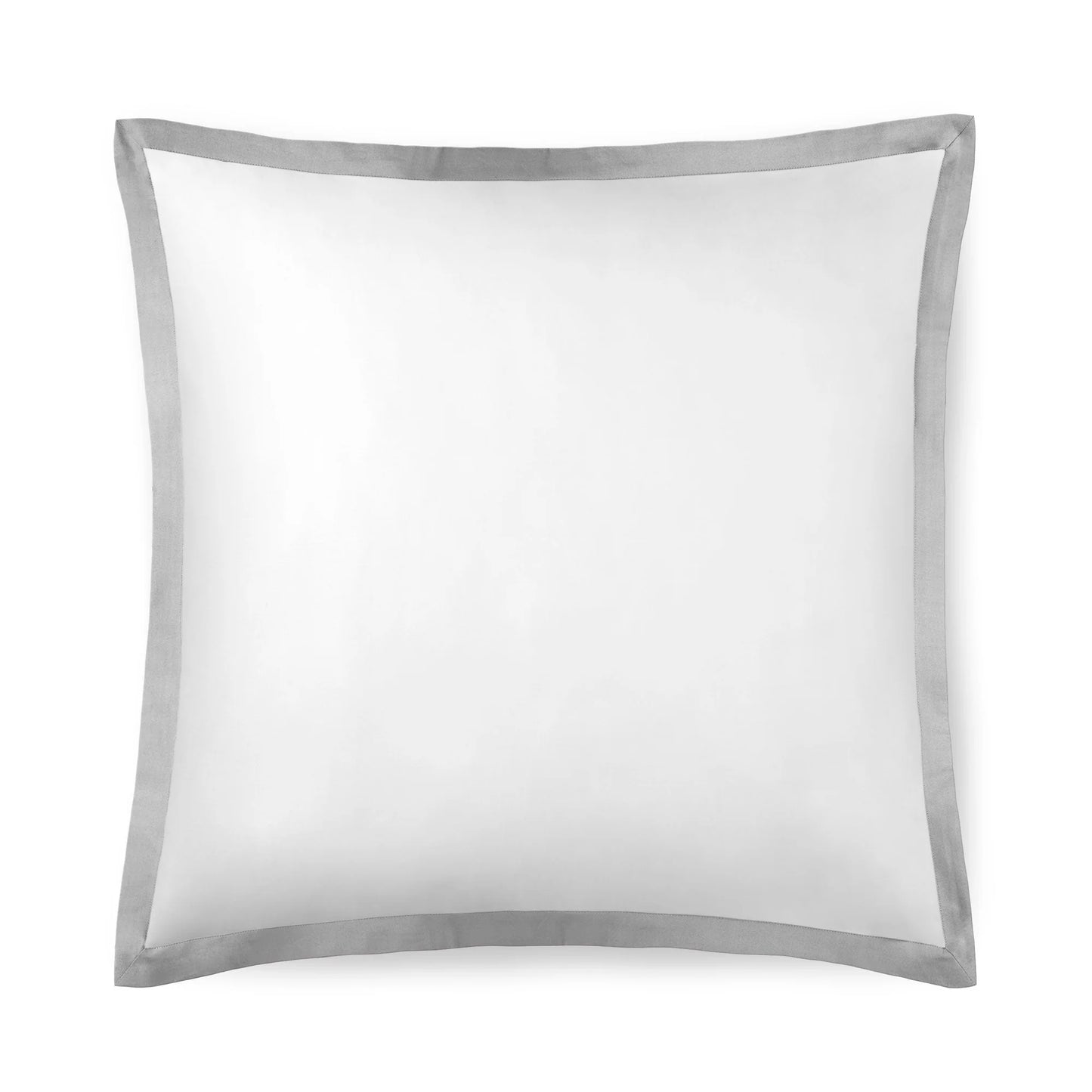 Noir Cloud Grey Line Satin Euro Sham Cover