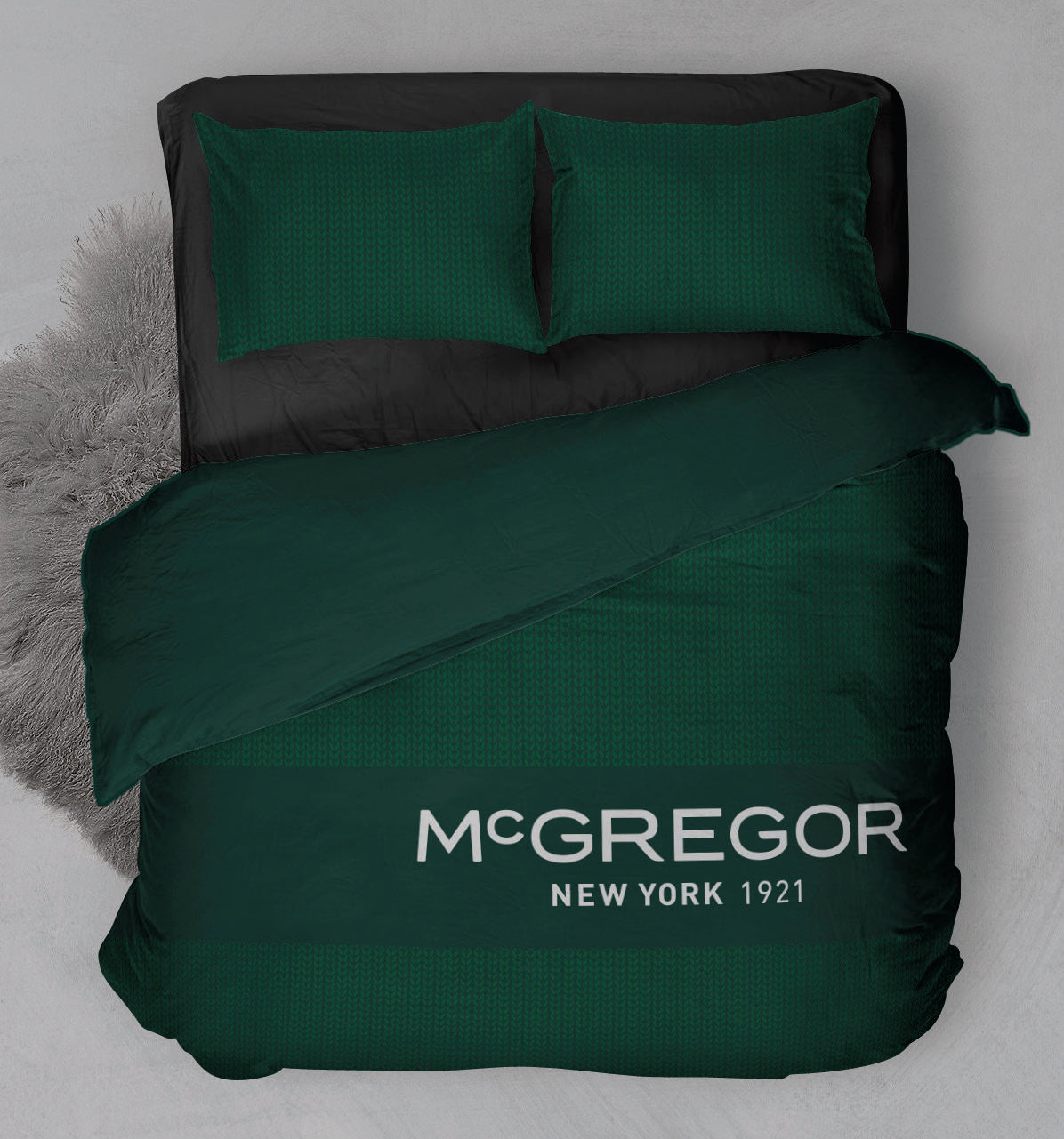 Midtown Green Duvet Cover Set - 100% Cotton