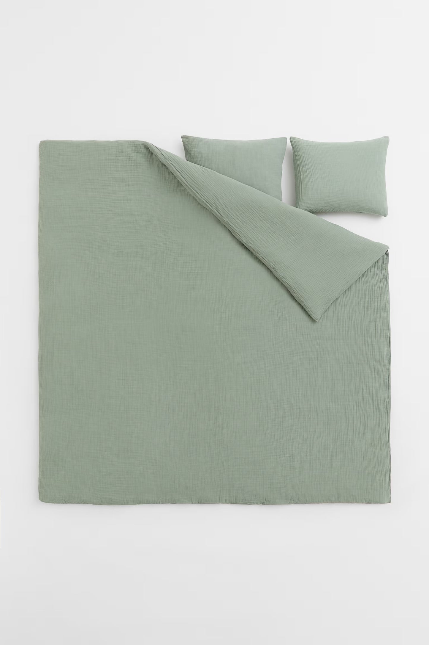 Jungle Green Premium Muslin Duvet Cover Set