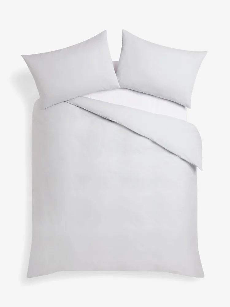 Plain Silver Duvet Cover Set PC