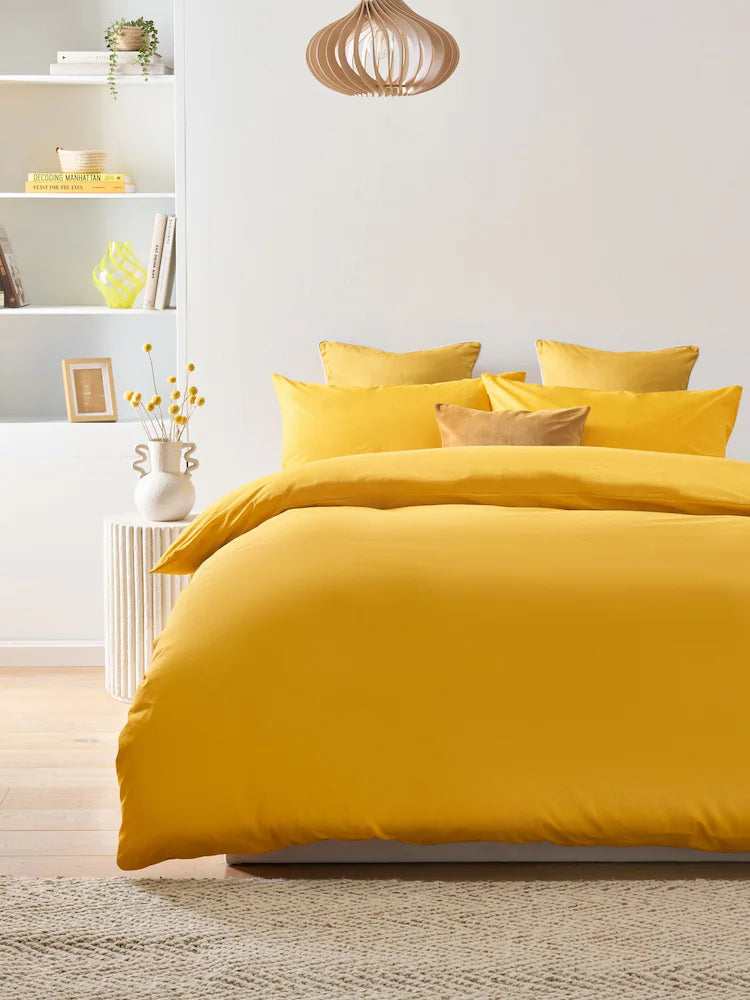 Plain Mustard Duvet Cover Set PC