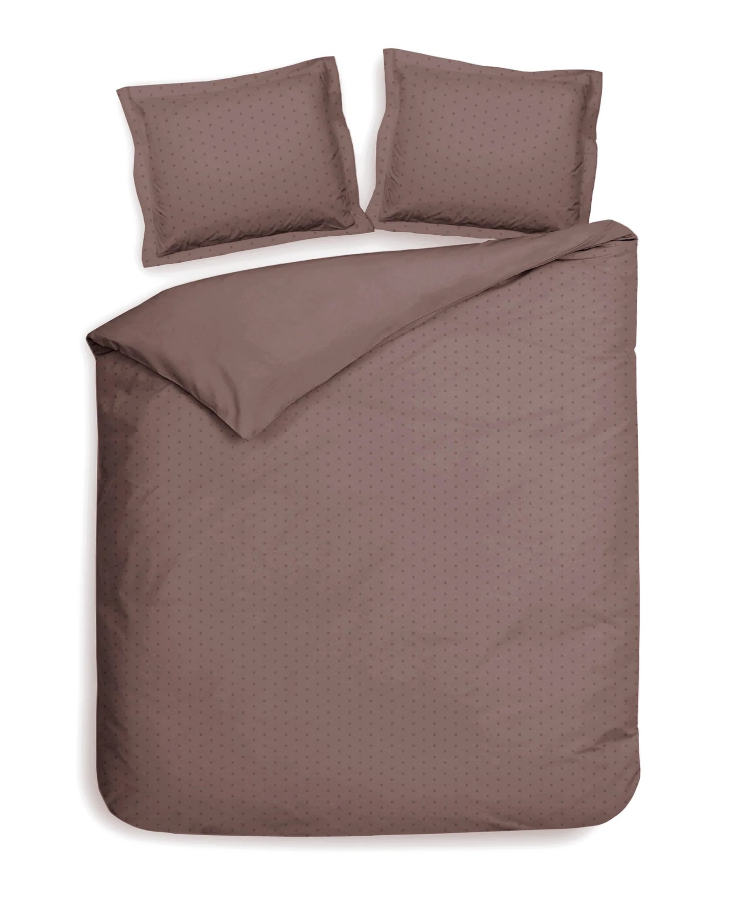 Rose Gold Dobby Satin Duvet Cover Set