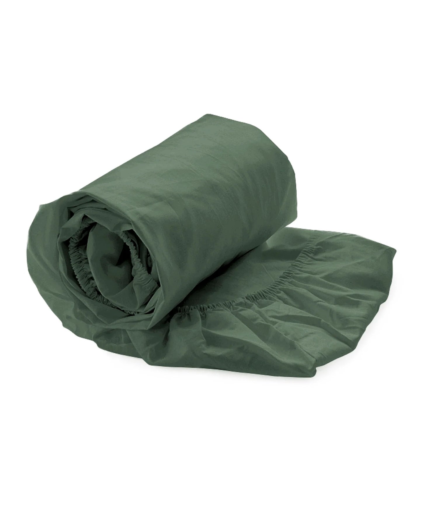 Green Fitted Sheet - 100% Cotton Satin