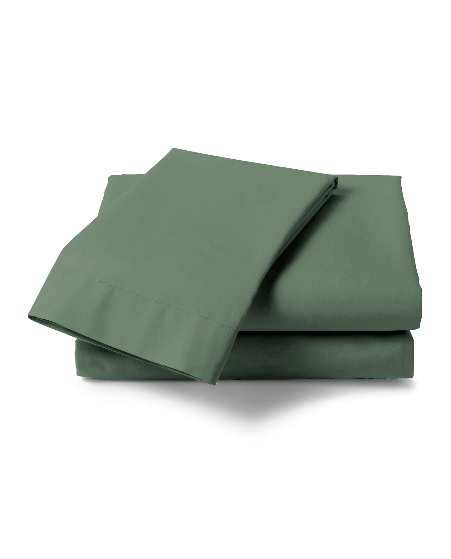 Green Flat Sheet - 100% Cotton Satin