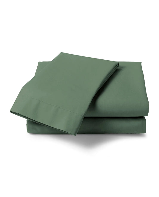 Green Flat Sheet - 100% Cotton Satin