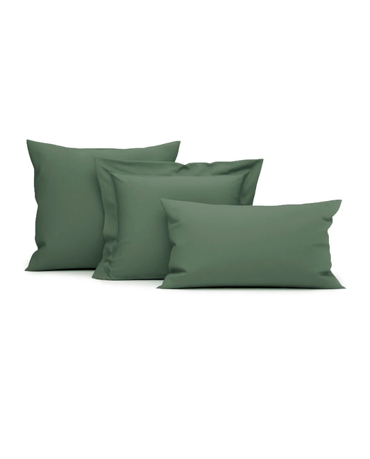 Green Pillow Case - 100% Cotton Satin