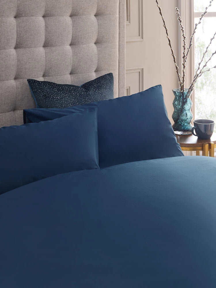 Plain Navy Blue Duvet Cover Set PC