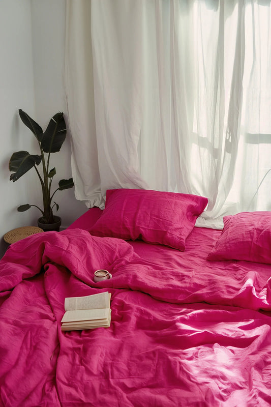 Fuchsia Pink PC Duvet Cover Set