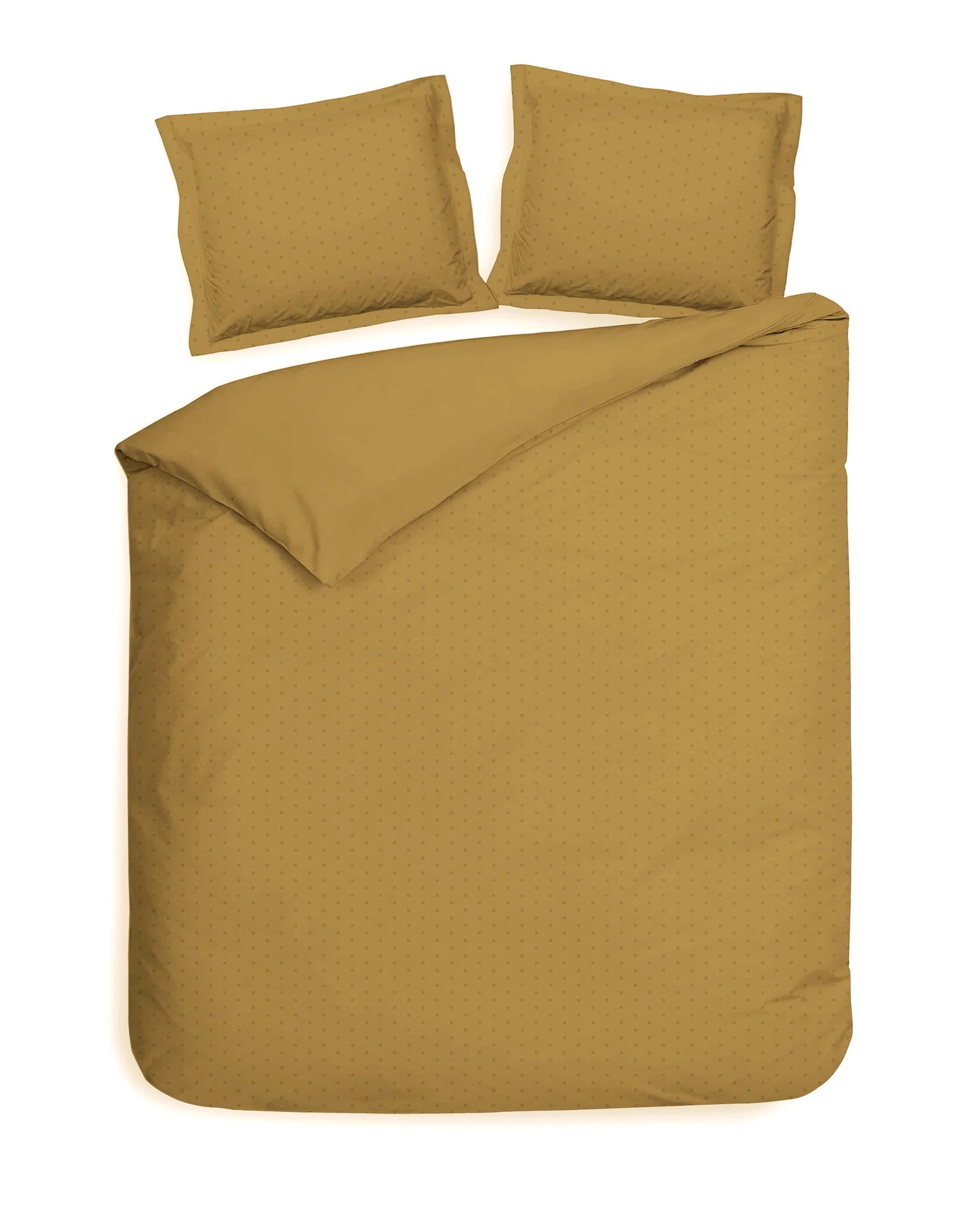 Gold Dobby Satin Duvet Cover Set