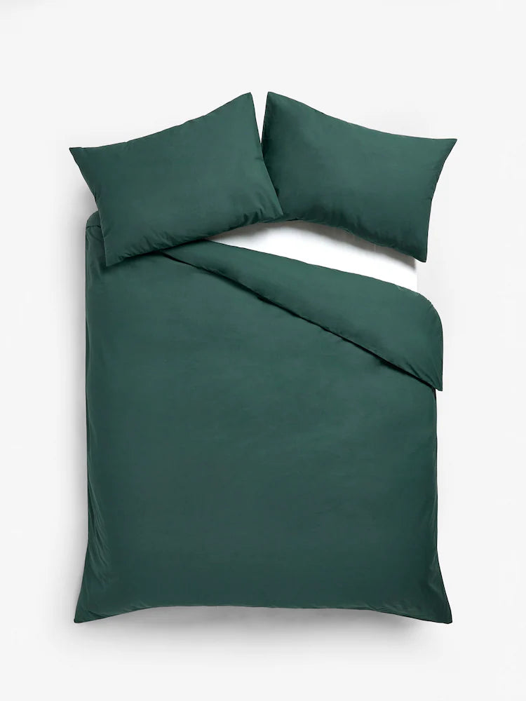 Emerald Green Duvet Cover Set PC