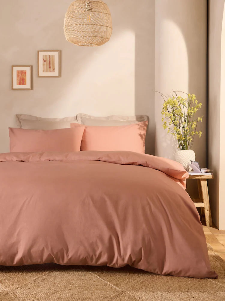 Plain Dusty Pink Duvet Cover Set PC