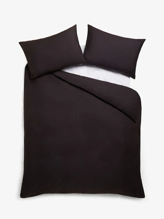 Plain Black Duvet Cover Set PC