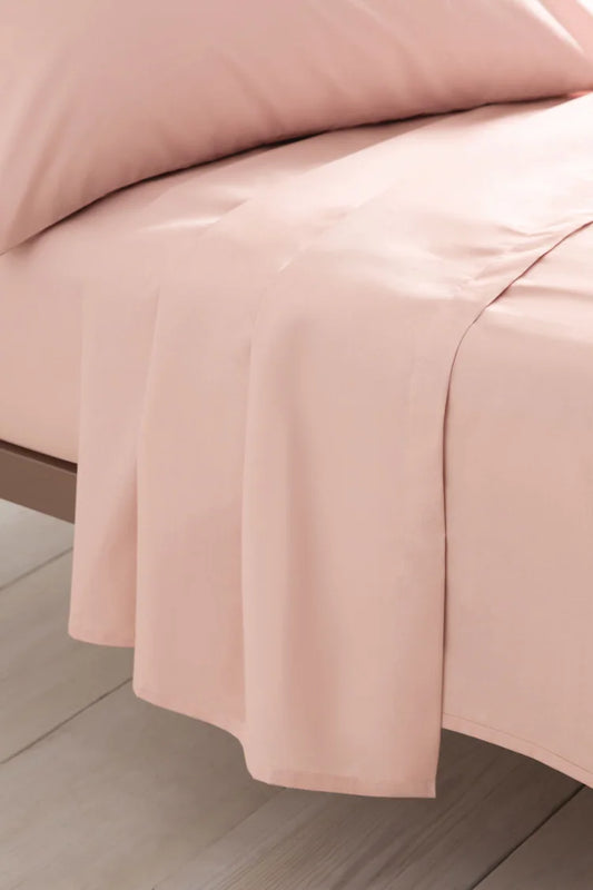 Baby Pink Flat Sheet Set