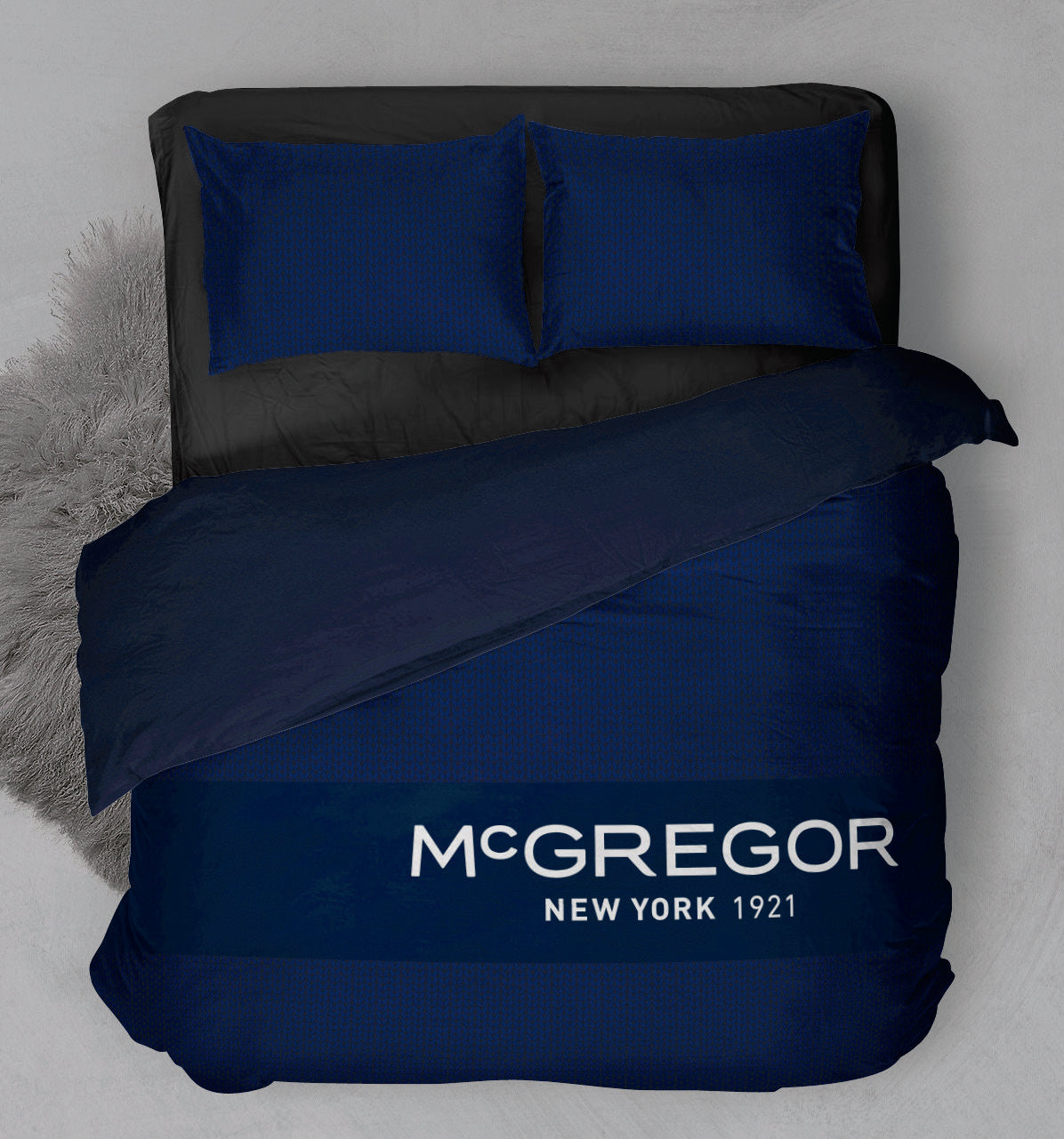 Midtown Blue Duvet Cover Set - 100% Cotton