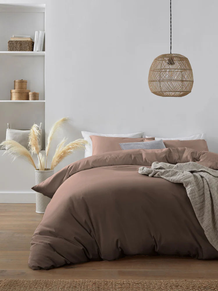 Plain Brown Duvet Cover Set - PC