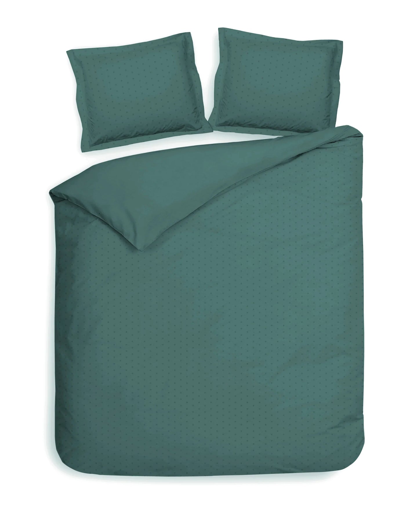 Mineral Green Dobby Satin Duvet Cover Set