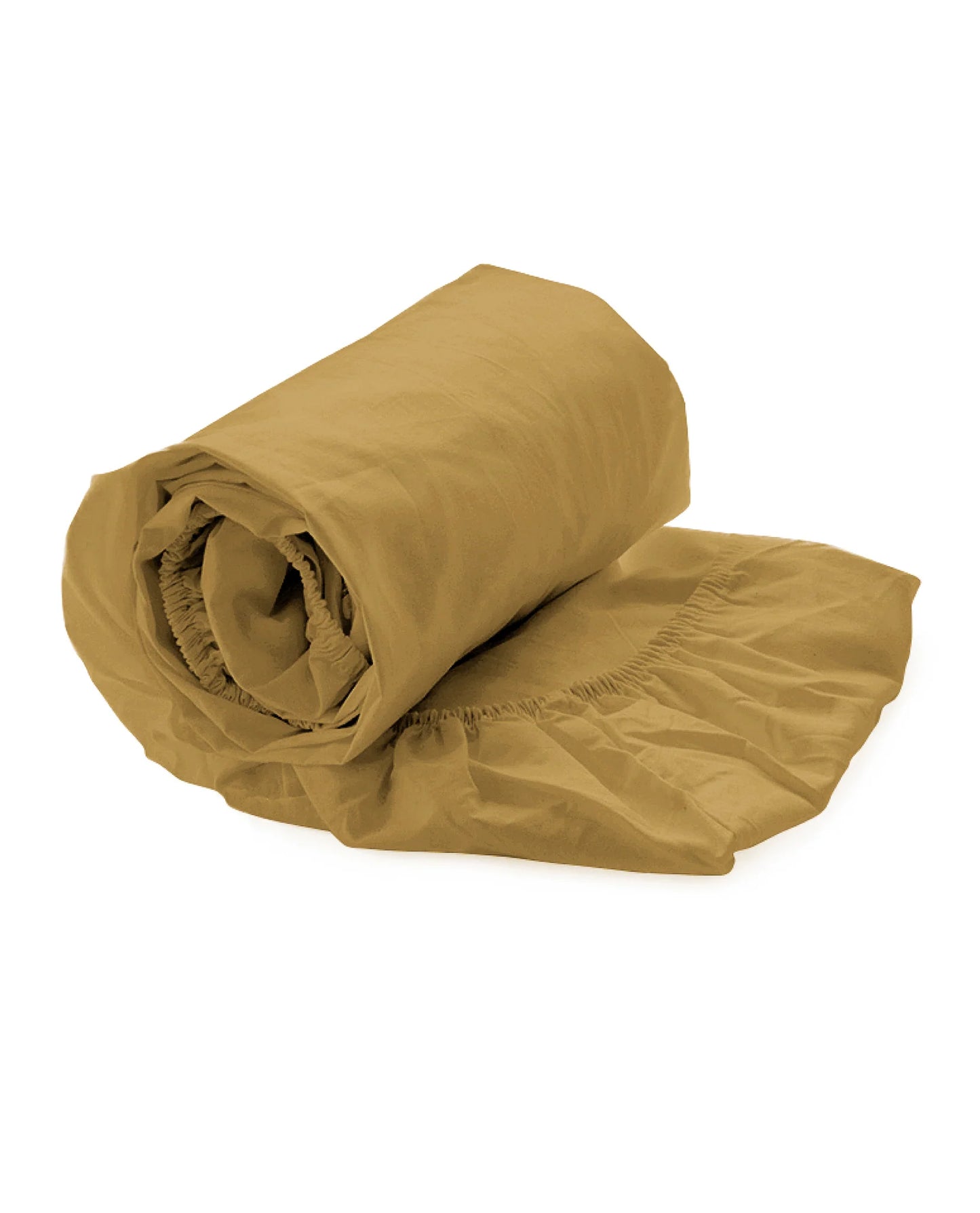 Gold Fitted Sheet - 100% Cotton Satin
