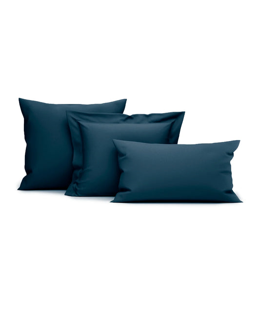 Navy Blue Pillow Case - 100% Cotton Satin