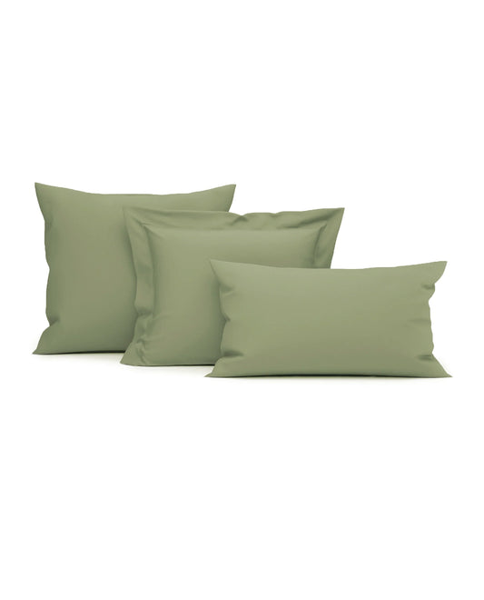 Light Green Pillow Case - 100% Cotton Satin