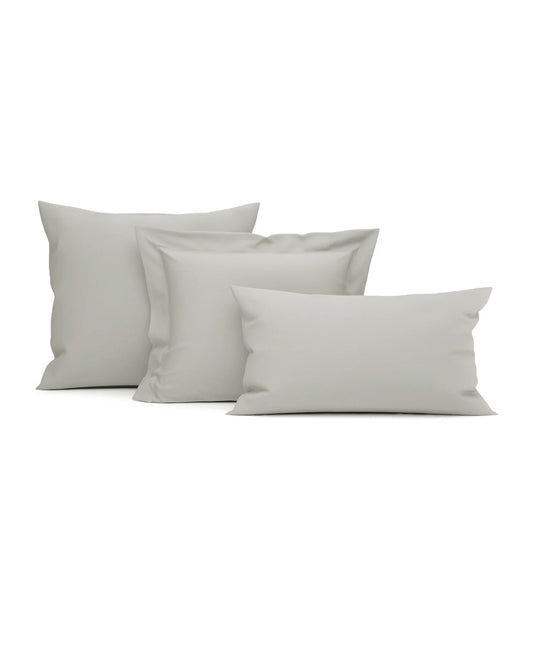 Cloud Grey Pillow Case - 100% Cotton Satin