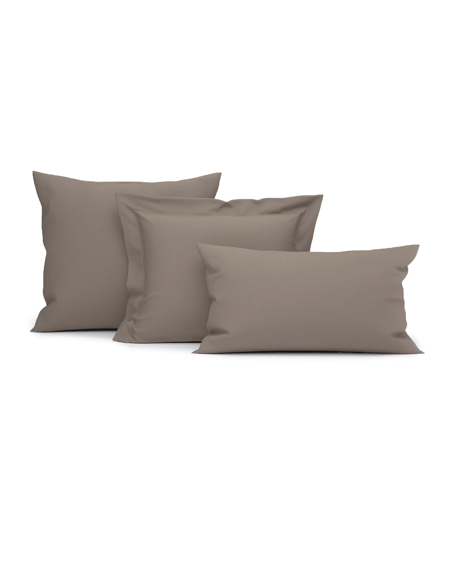 Taupe Pillow Case - 100% Cotton Satin