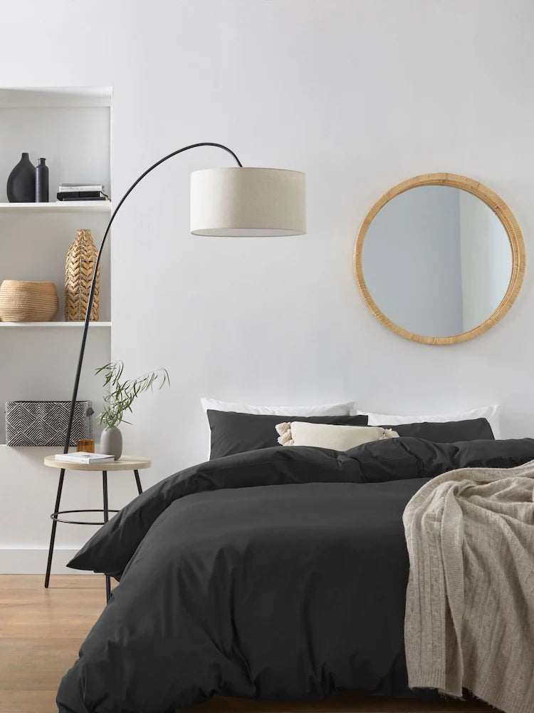 Plain Black Duvet Cover Set PC