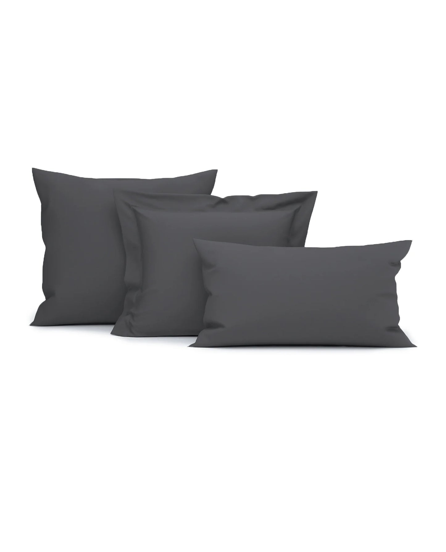Anthracite Pillow Case - 100% Cotton Satin