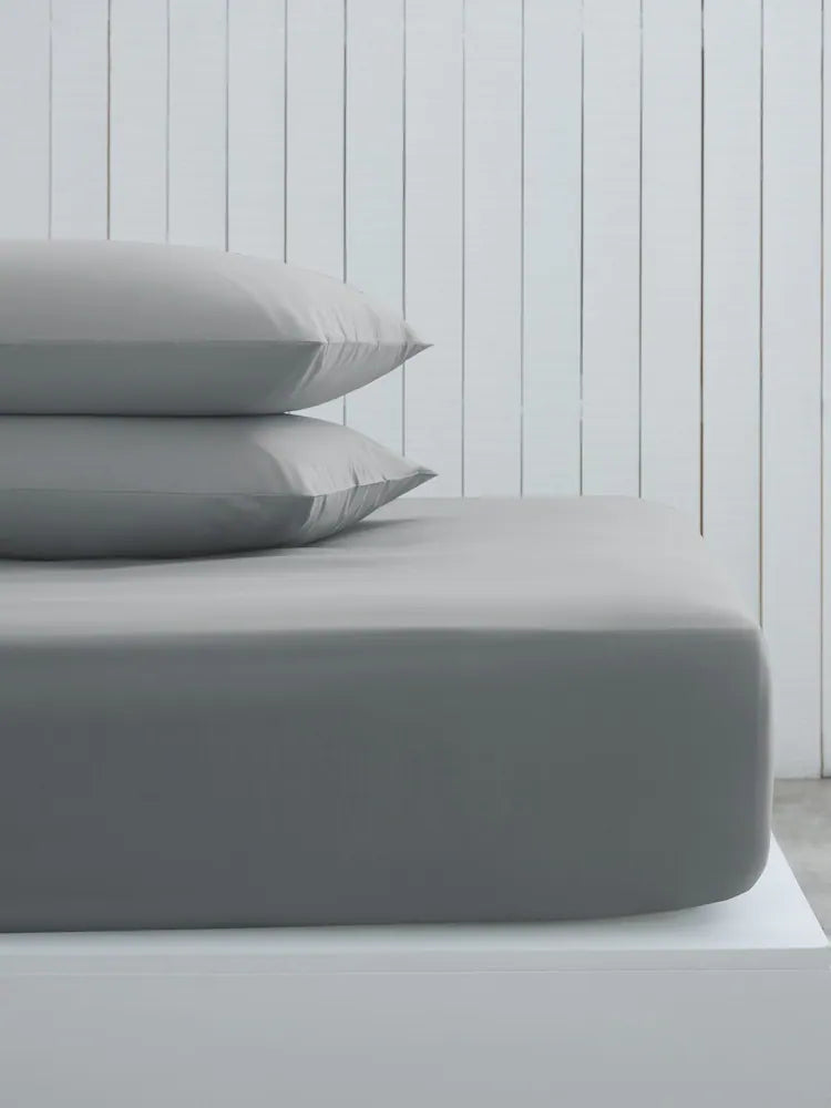 Plain Grey Flat Sheet Set - PC