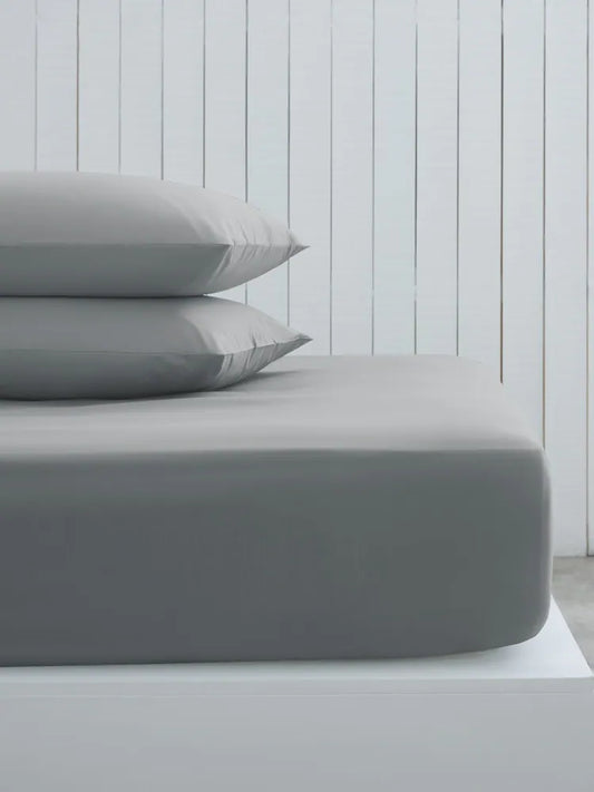 Plain Grey Flat Sheet Set - PC