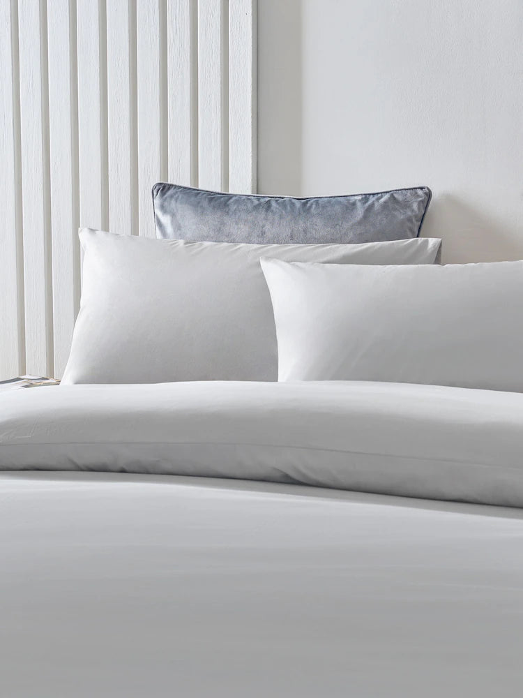 Plain Silver Duvet Cover Set PC