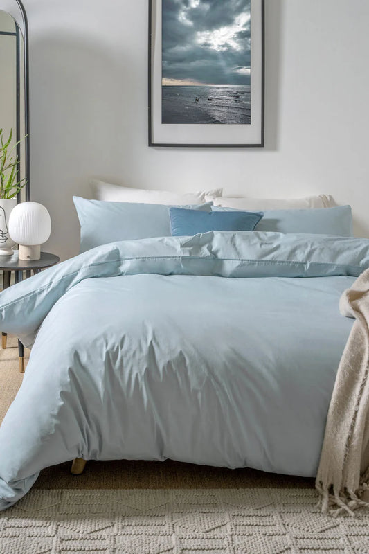 Sky Blue PC Duvet Cover Set