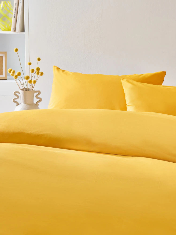 Plain Mustard Duvet Cover Set PC