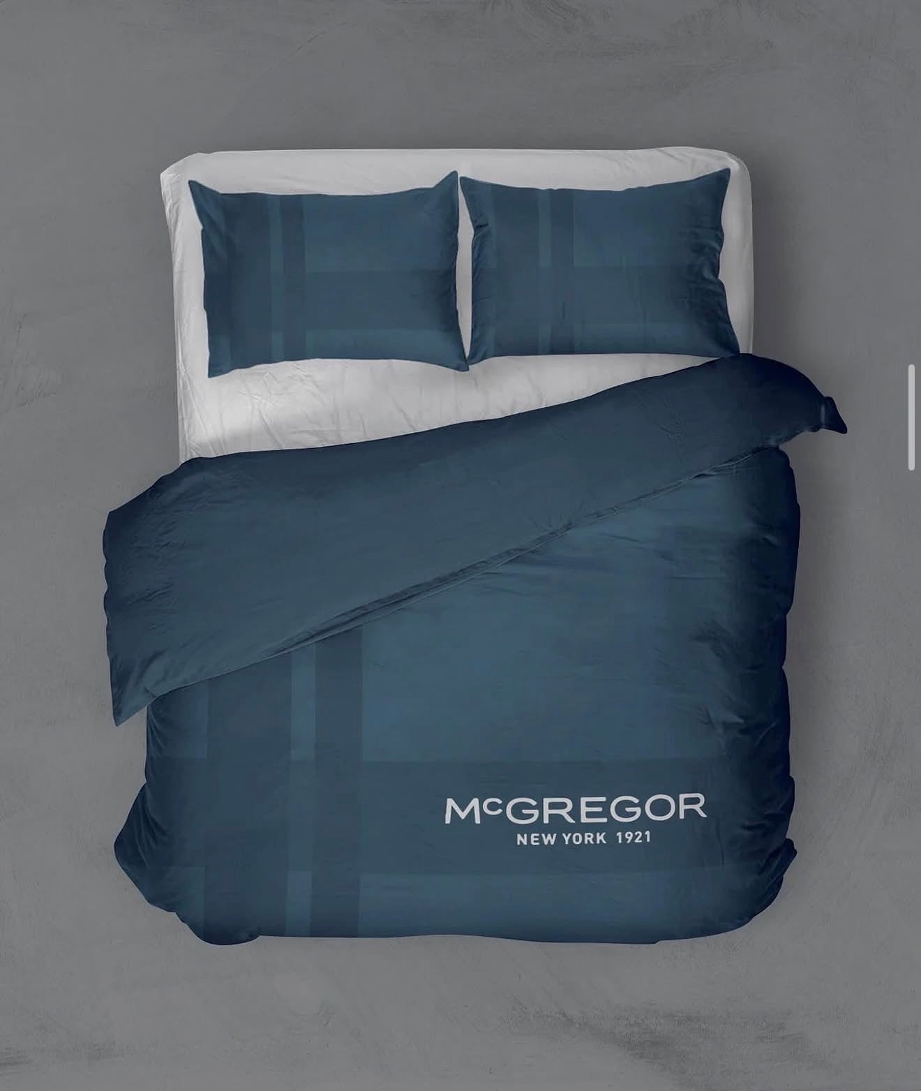 Manhattan Blue Duvet Cover Set - 100% Cotton