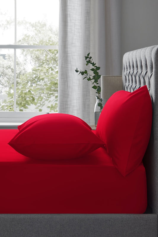 Red Flat Sheet Set