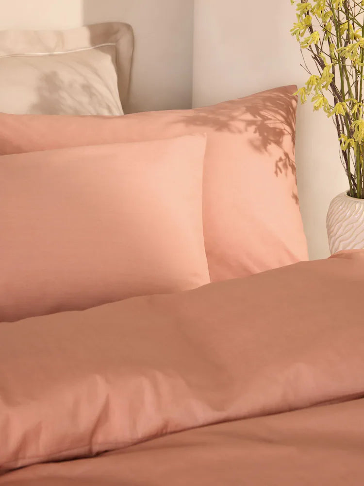 Plain Dusty Pink Duvet Cover Set PC