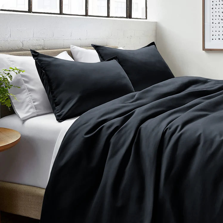 Plain Black Duvet Cover PC