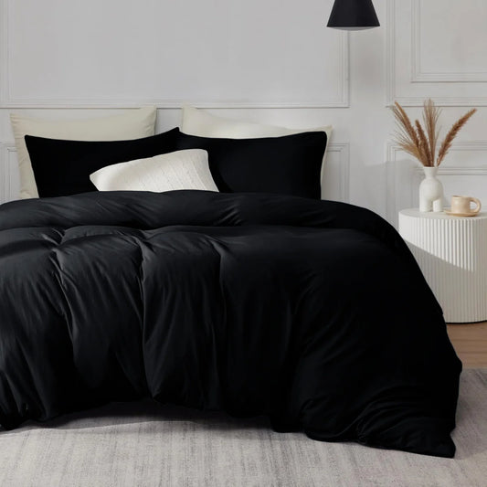 Black Duvet Cover Set