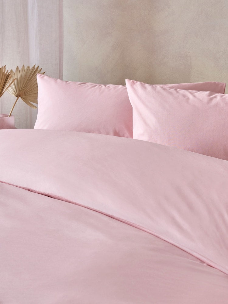 Plain Baby Pink Duvet Cover Set PC