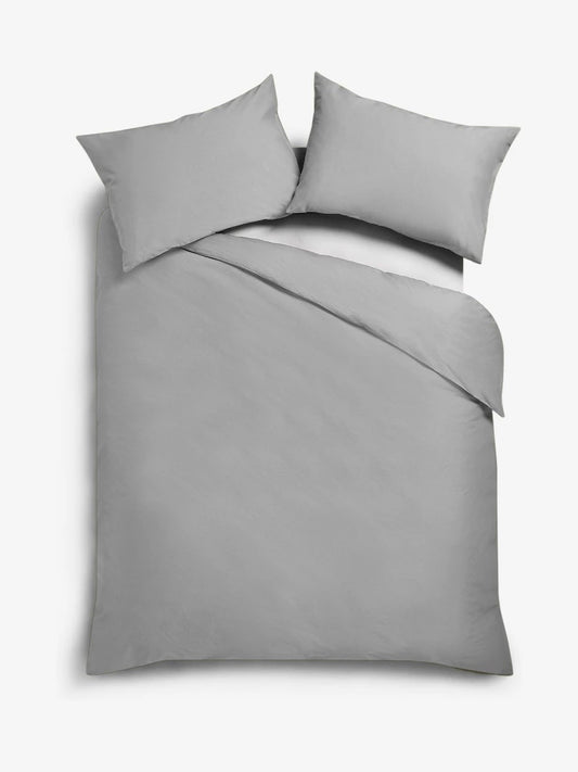 Plain Grey Duvet Cover Set - PC