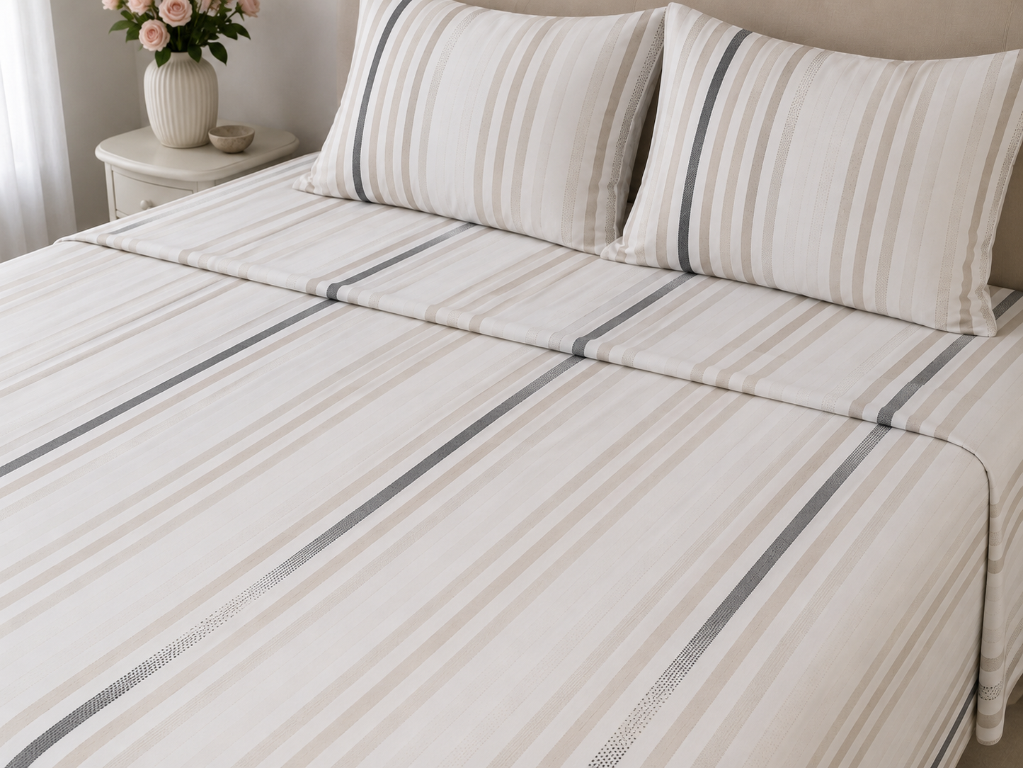 Dorian Print Bedsheet Set - 100% Cotton