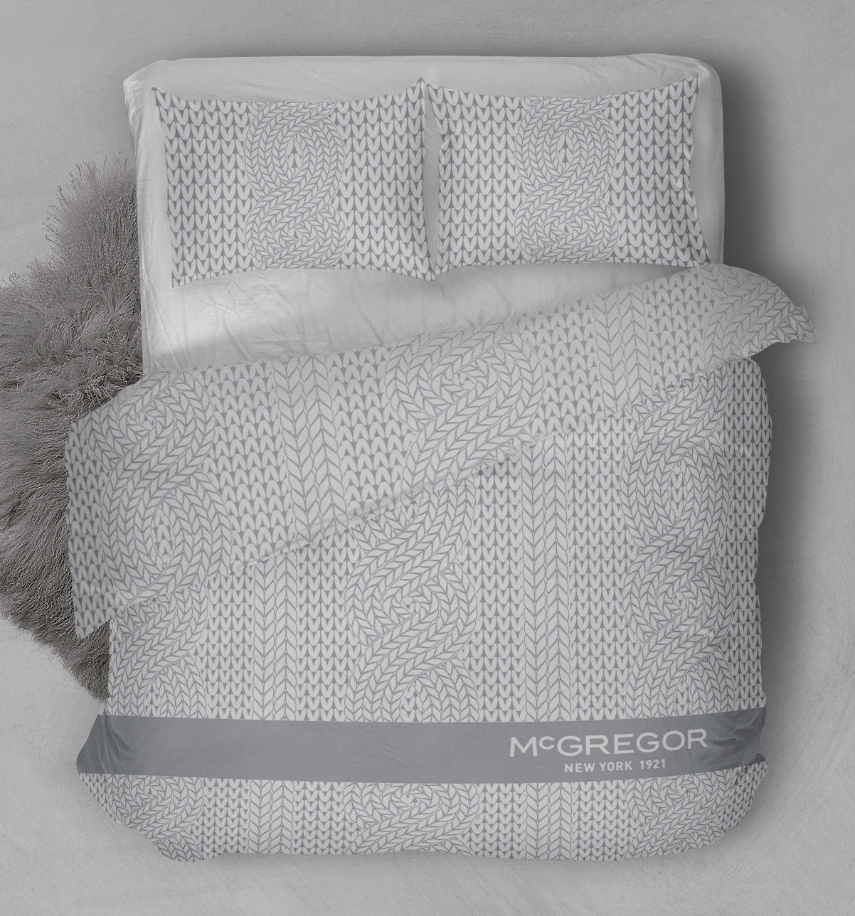 Roosevelt Anthracite Duvet Cover Set - 100% Cotton