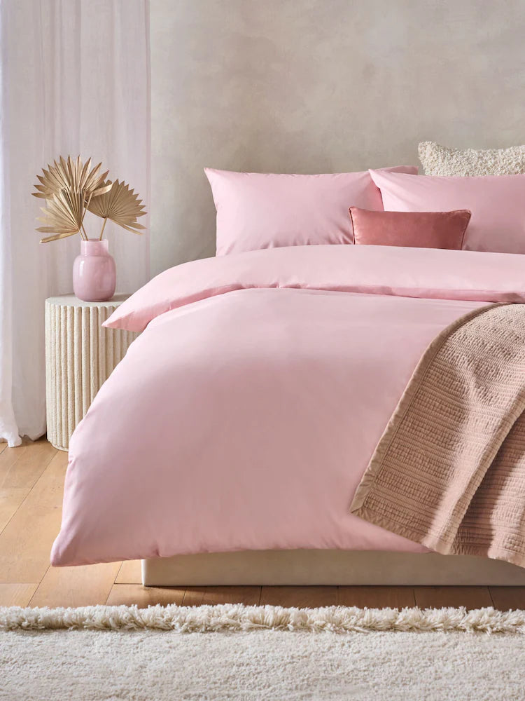 Plain Baby Pink Duvet Cover Set PC