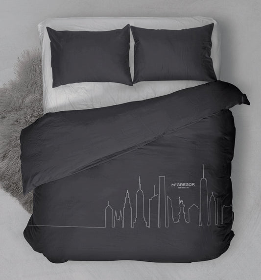 Skyline Anthracite Duvet Cover Set - PC