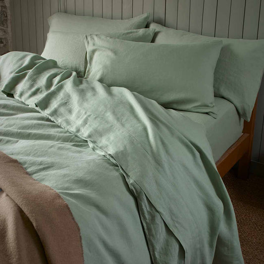 Sage Green Flat Sheet Set