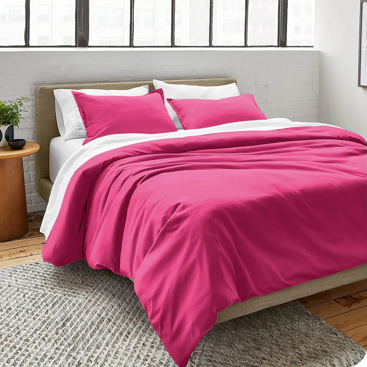 Fuchsia Pink Duvet Cover PC