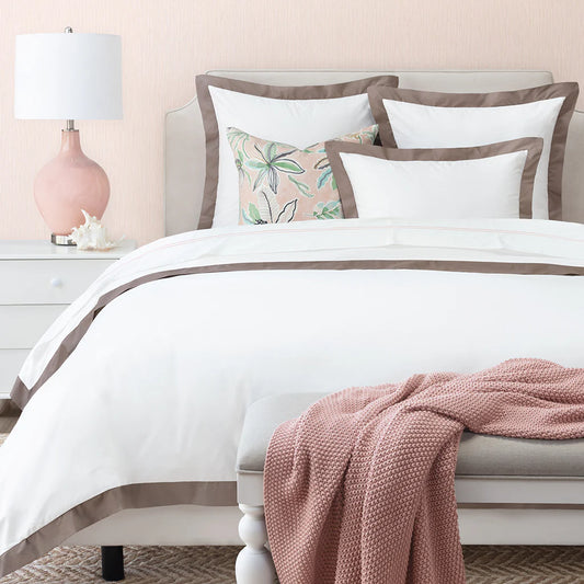 Noir Sand Line Satin Duvet Cover Set